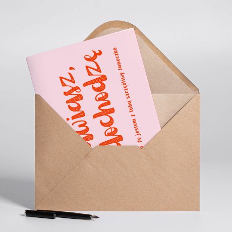 Personalizowana kartka A4 DOCHODZ upominek dla drugiej powki