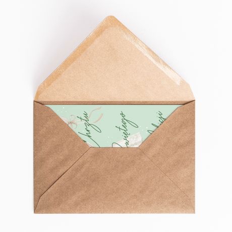 Personalizowana KARTKA NA CHRZEST pami�tka kartka na chrzciny upominek na chrzest kartka personalizowana