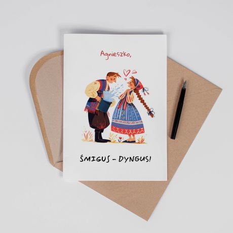 Personalizowana kartka MIGUS DYNGUS A4