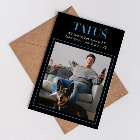 Personalizowana kartka na Dzie� Taty  TATU� prezent na dzie� taty prezent dla taty upominek dla taty