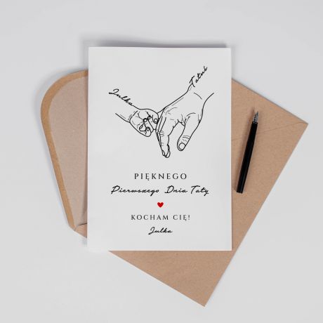Personalizowana kartka na PIERWSZY DZIE� TATY