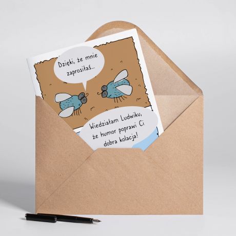 Personalizowana KARTKA NA POPRAW� HUMORU - A4