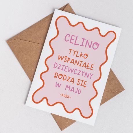Personalizowana kartka na urodziny TWJ MIESIC