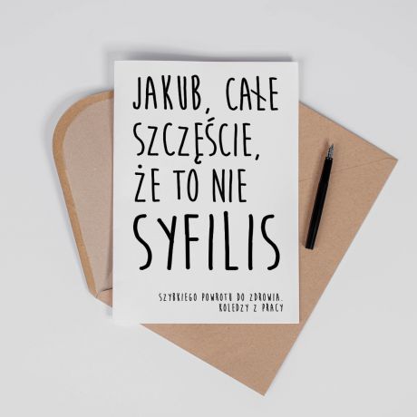 Personalizowana kartka POWROTU DO ZDROWIA