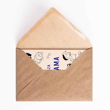 Personalizowana kartka PSIA MAMA kartka personalizowana prezent dla psiary kartka na prezent kartka z nadrukiem