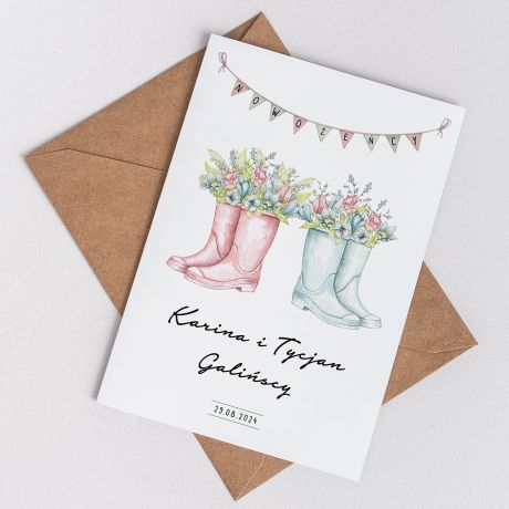 Personalizowana kartka lubna DLA OGRODNIKW