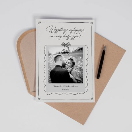 Personalizowana KARTKA LUBNA ze zdjciem 
