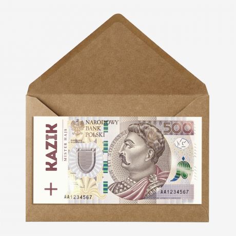 Personalizowana kartka urodzinowa BANKNOT