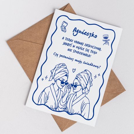 Personalizowana kartka ZAPYTANIE O WIADKOWANIE