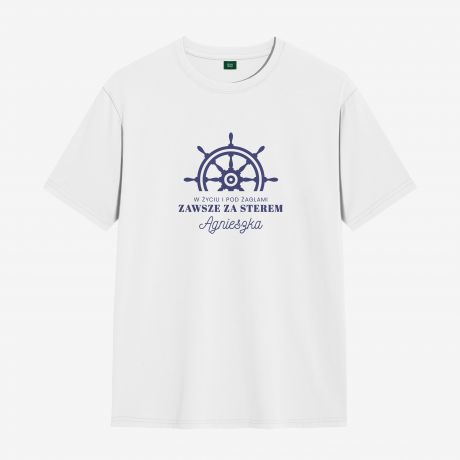 Personalizowana koszulka damska PREZENT DLA EGLARKI - XL koszulka eglarska prezent dla marynarza