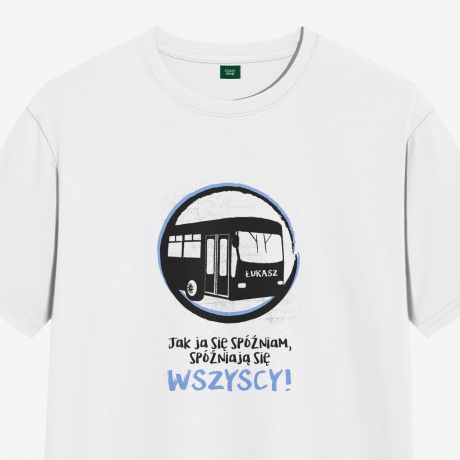Personalizowana KOSZULKA DLA KIEROWCY AUTOBUSU - M