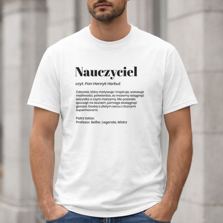 Personalizowana koszulka dla nauczyciela DEFINICJA - L