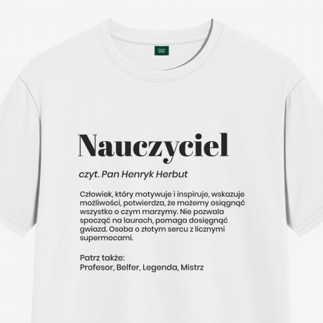 Personalizowana koszulka dla nauczyciela DEFINICJA - XXL