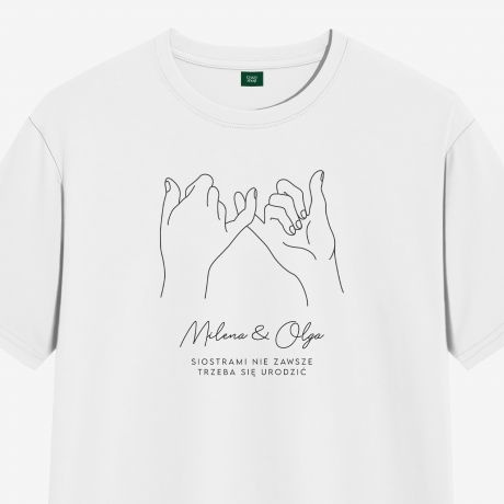Personalizowana koszulka dla przyjaciki PINKIE FINGERS - L