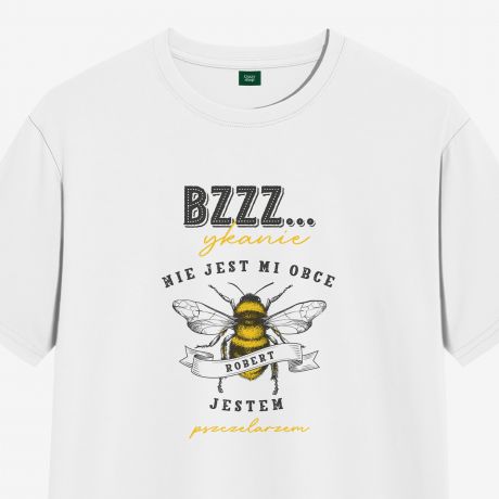 Personalizowana koszulka dla pszczelarza BZYKANIE NIE JEST MI OBCE - XXL