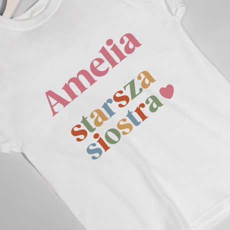 Personalizowana koszulka dla STARSZEJ SIOSTRY