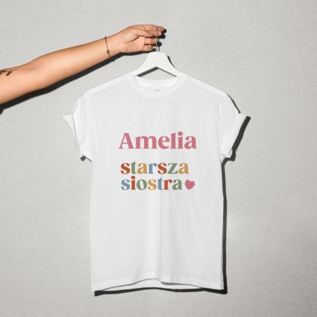 Personalizowana koszulka dla STARSZEJ SIOSTRY
