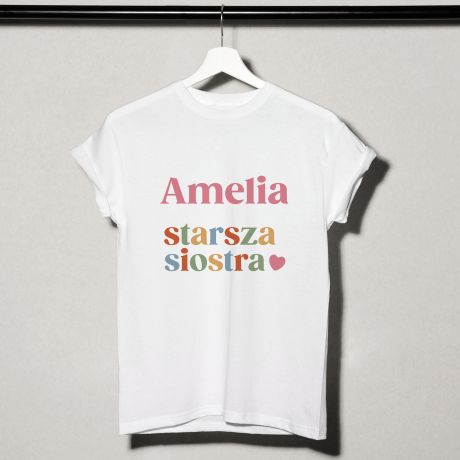 Personalizowana koszulka dla STARSZEJ SIOSTRY