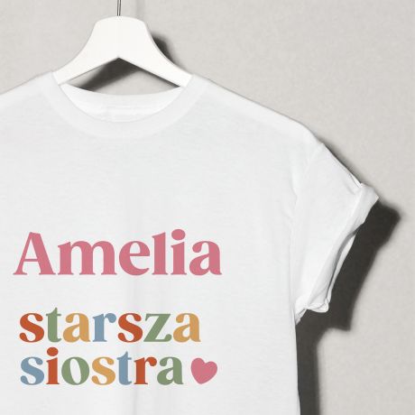 Personalizowana koszulka dla STARSZEJ SIOSTRY