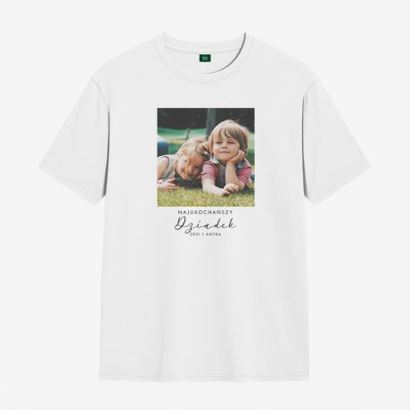 Personalizowana KOSZULKA DZIADKA ze zdjciem wnukw - L koszulka dla dziadka prezent dla dziadka