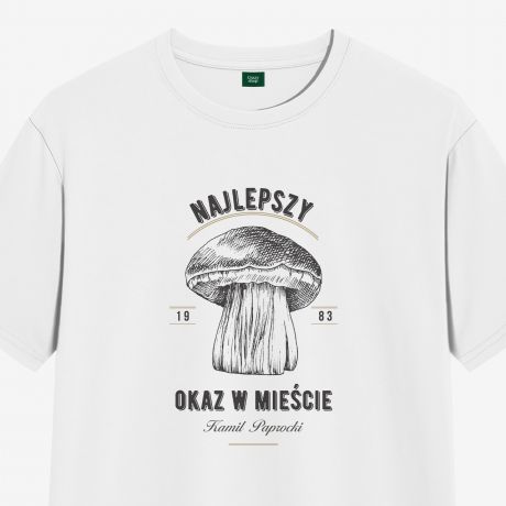 Personalizowana koszulka grzybiarza NAJLEPSZY OKAZ - XXL