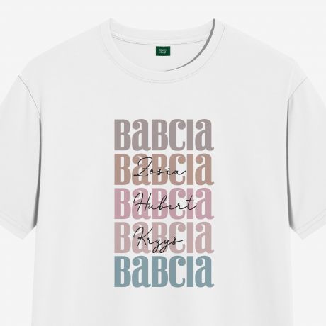 Personalizowana KOSZULKA NA DZIE BABCI - M koszulka dla babci prezent dla babci