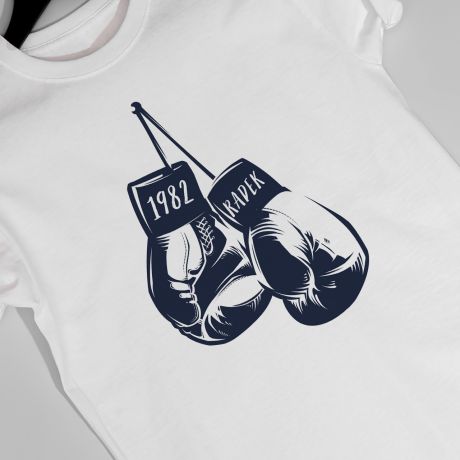 Personalizowana koszulka RKAWICE BOKSERSKIE prezent dla fana boksu - S