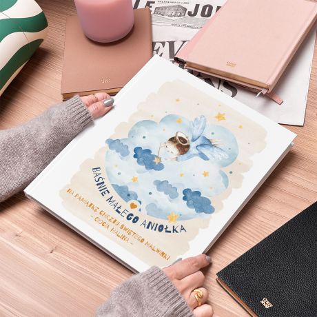 Personalizowana ksika na Chrzest BANIE MAEGO ANIOKA prezent na chrzest