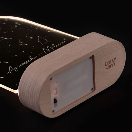 Personalizowana lamka led GWIAZDY pamitka na lub