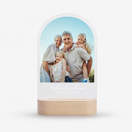 Personalizowana lampka dekoracyjna PREZENT DLA DZIADKW prezent dla babci i dziadka