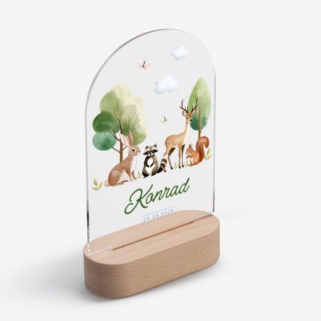 Personalizowana lampka led dla dziecka LE�NE ZWIERZ�TKA