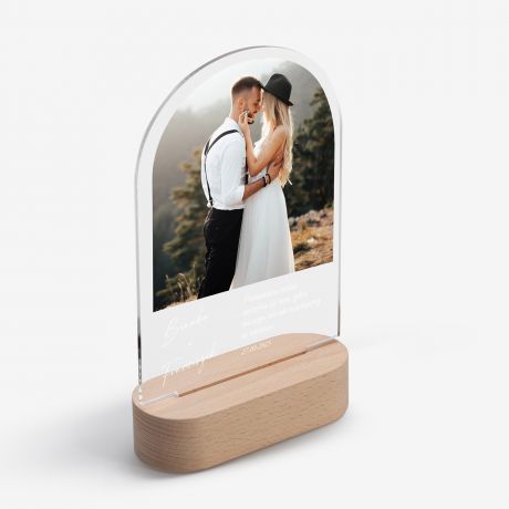 Personalizowana lampka led PREZENT Z OKAZJI LUBU prezent na lub prezent lubny prezent na wesele