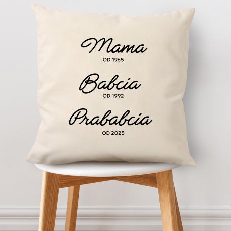 Personalizowana poduszka DLA PRABABCI prezent dla prababci prezent na dzie babci poduszka na dzie babci