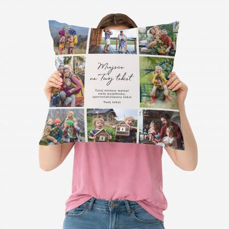 Personalizowana poduszka KOLA� prezent ze zdj�ciami