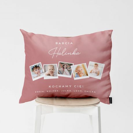 Poduszka ze zdj�ciami dla babci PREZENT OD WNUK�W poduszka na dzie� babci poduszka dla babci prezent dla babci