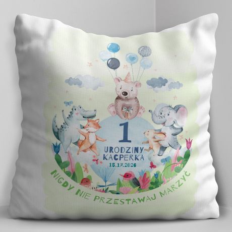 Personalizowana poduszka NA ROCZEK DLA CHOPCA