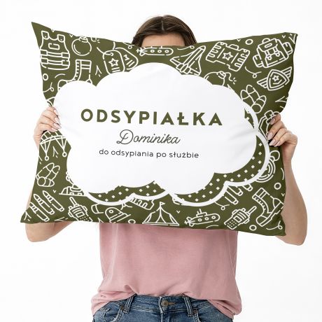 Personalizowana poduszka ODSYPIA�KA prezent dla �o�nierza prezent dla wojskowego poduszka z nadrukiem
