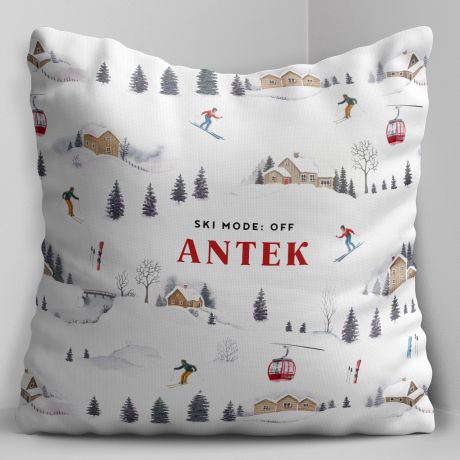 Personalizowana poduszka na prezent DLA NARCIARZA poduszka z nadrukiem poduszka z napisem poduszka personalizowana