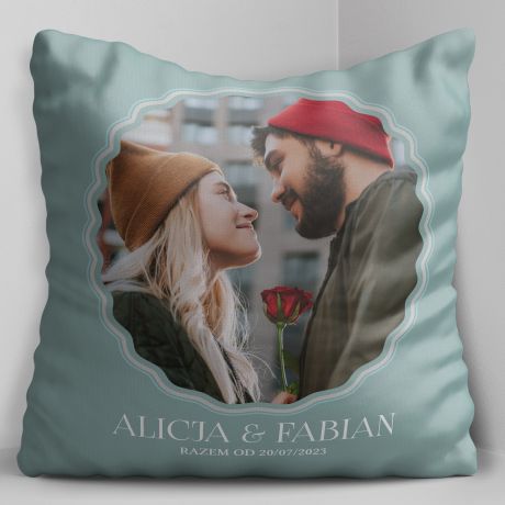 Personalizowana poduszka dla pary NA ROCZNIC LUBU