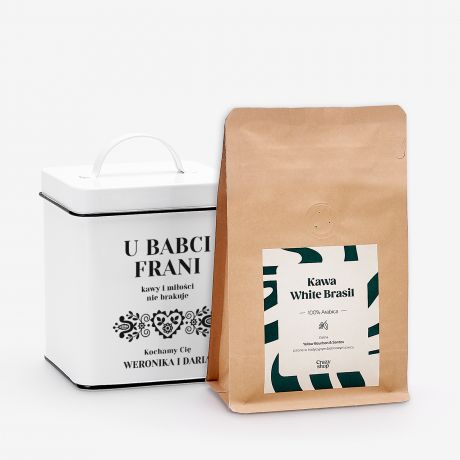 Personalizowana puszka z kaw� PREZENT DLA BABCI