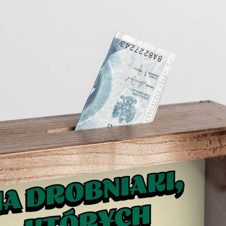 Personalizowana skarbonka dla taty NA DROBNIAKI