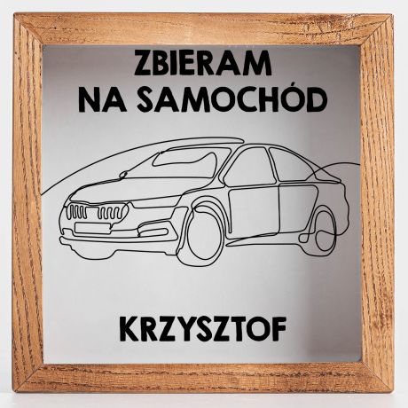 Personalizowana SKARBONKA NA SAMOCHD