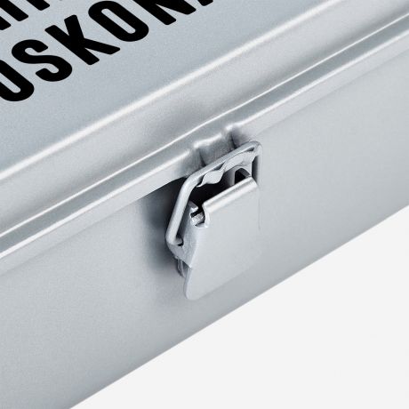Personalizowana skrzynka szara TECHNICZNIE DOSKONAY praktyczny prezent dla chopaka