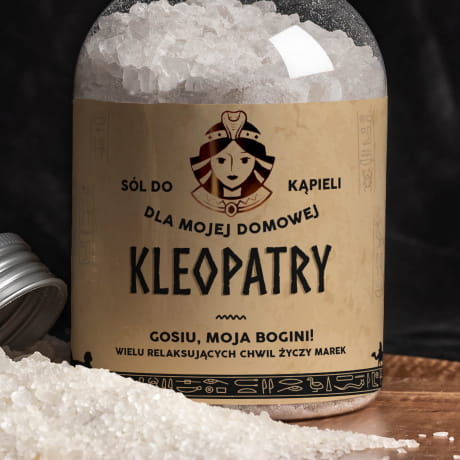 Personalizowana sól do kąpieli KLEOPATRA upominek dla ukochanej