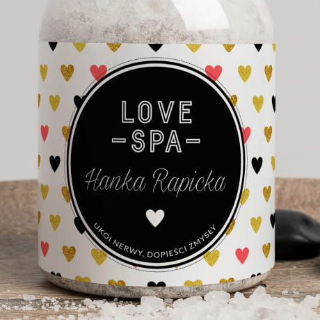 Personalizowana sl do kpieli LOVE SPA prezent dla dziewczyny