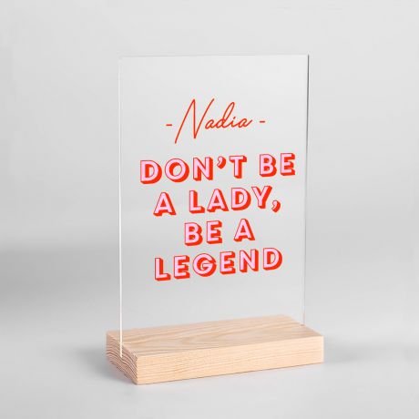 Personalizowana statuetka dla przyjaciki BD LEGEND