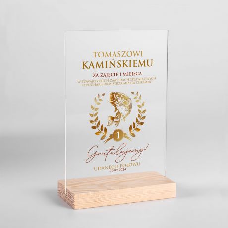 Personalizowana statuetka wdkarska ZE ZOCENIEM
