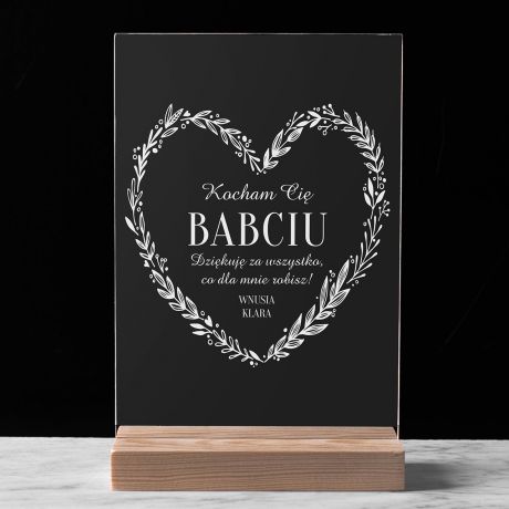 Statuetka dla babci KOCHAM CI BABCIU