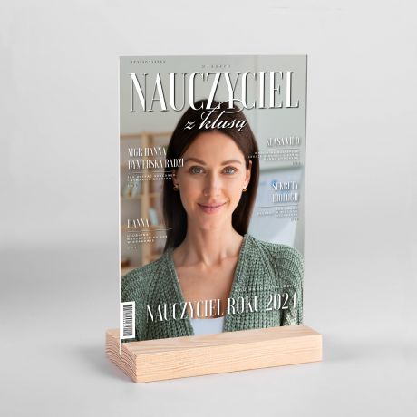 Personalizowana statuetka ze zdjciem NAUCZYCIEL Z KLAS statuetka dla nauczyciela prezent na dzie nauczyciela