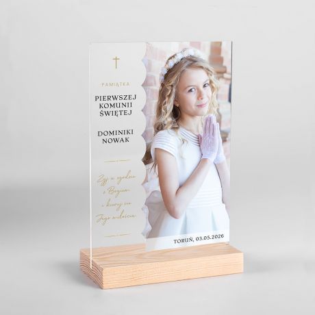 Personalizowana statuetka PAMI�TKA KOMUNII pami�tka pierwszej komunii prezent na komuni� prezent komunijny